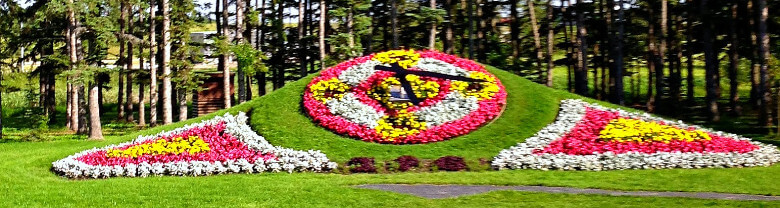 Floral Clock at International Peace Garden