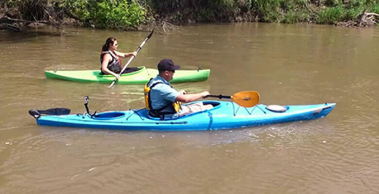 Kayaking Belle Fourche River